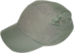 RIGHT FRONT VIEW OF BASEBALL CAP